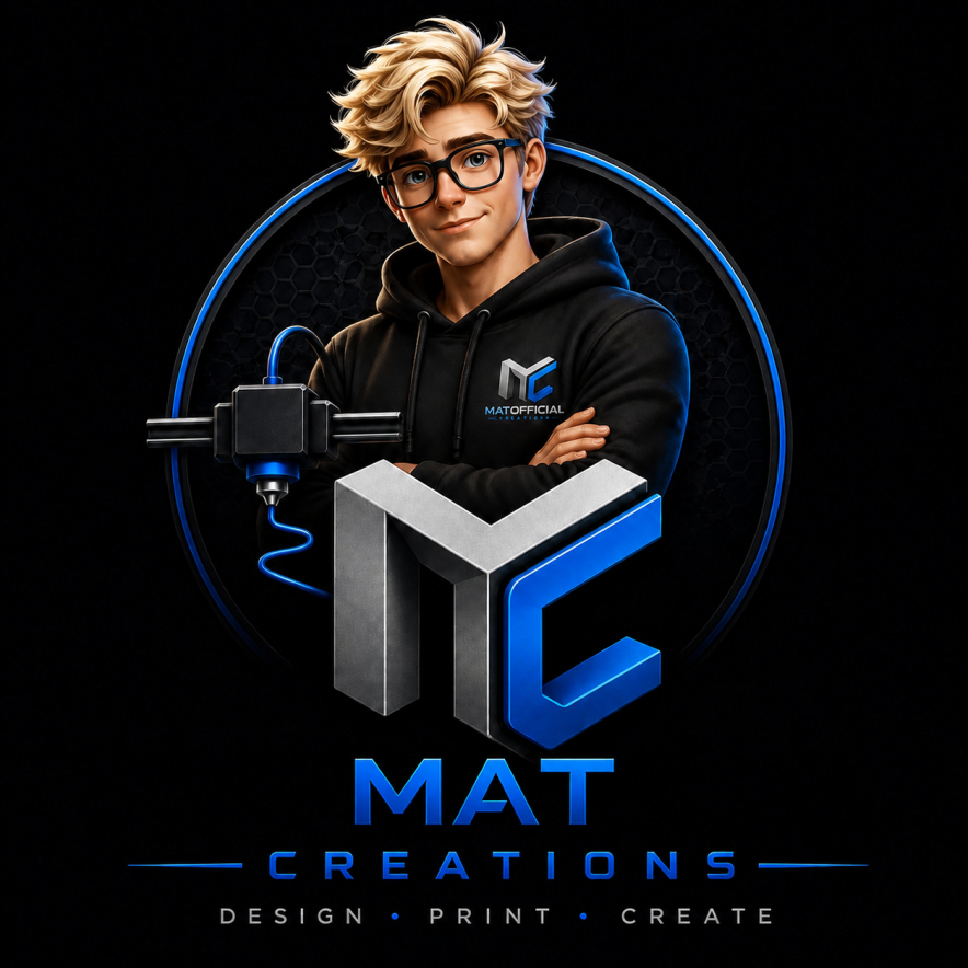 Mat's 3D Creations logo